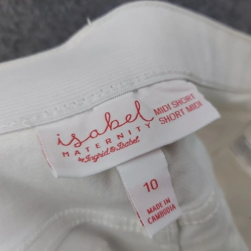 Isabel Maternity Womens 10 Pull On Pregnancy Shorts Stretch Summer Essential‎